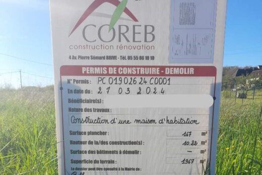 NOUVEAU PERMIS DE CONSTRUIRE A BILHAC