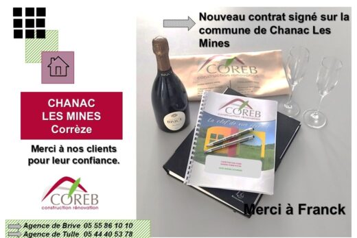 NOUVELLE CONSTRUCTION A CHANAC LES MINES